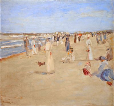 Beach Scene Noordwijk by Max Liebermann
